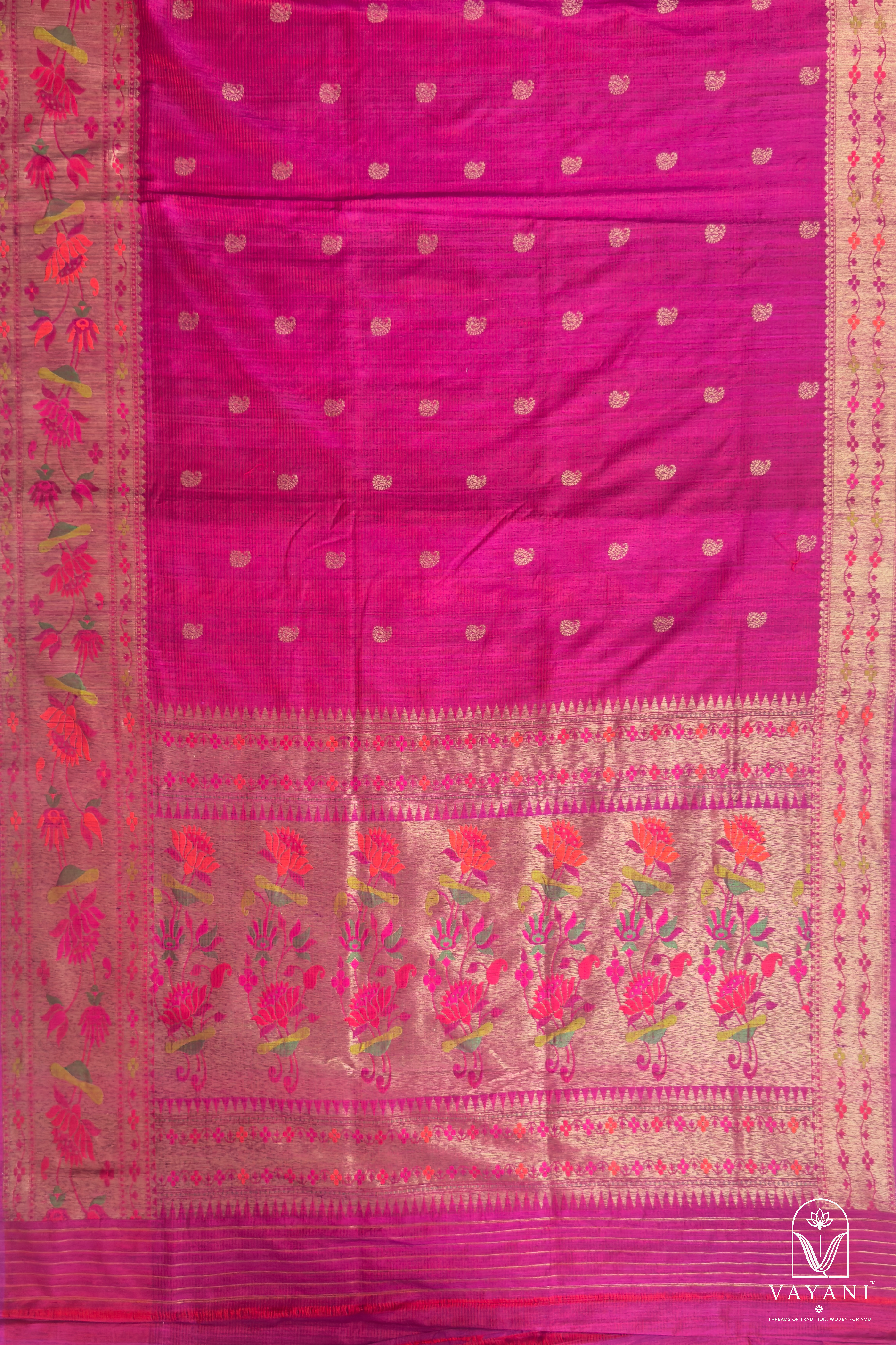 AHIMSA DUPION SILK KADUA HANDLOOM BANRASI. 